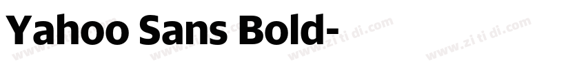 Yahoo Sans Bold字体转换 Yahoo Sans Bold字体转换